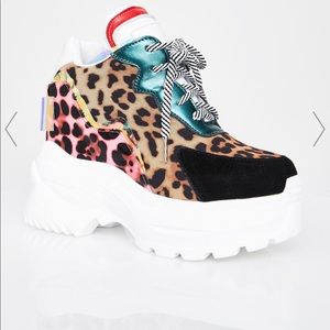 COPY - Anthony Wang Black Colorblock Fashion Sneaker